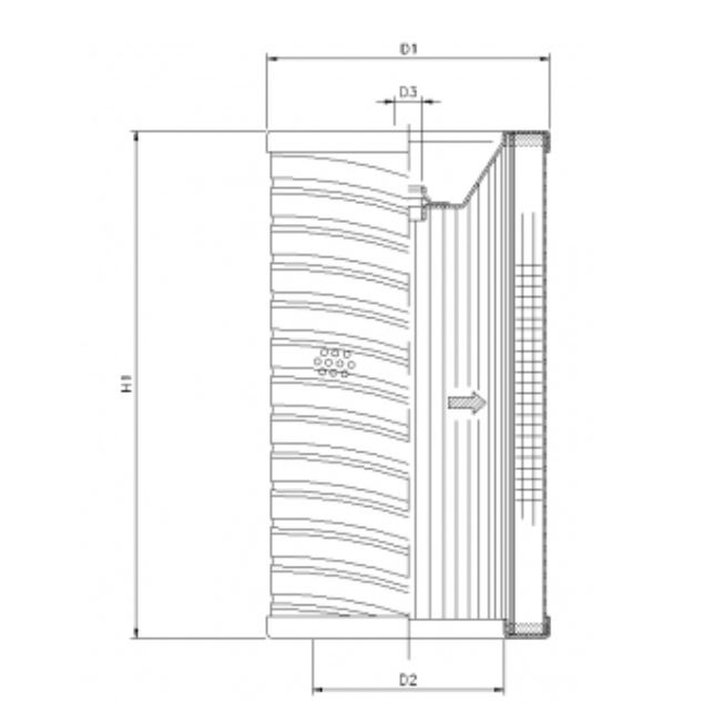 R730T100 hydraulic filter element