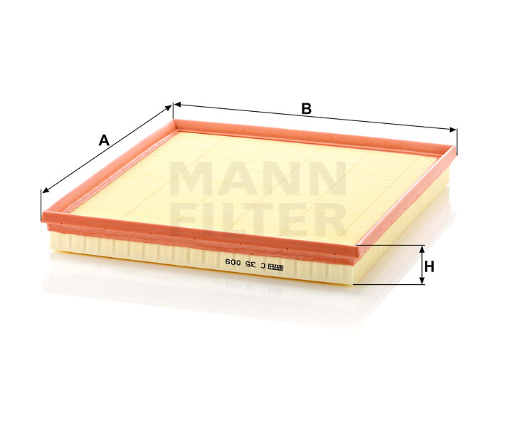 C 35 009 air filter element