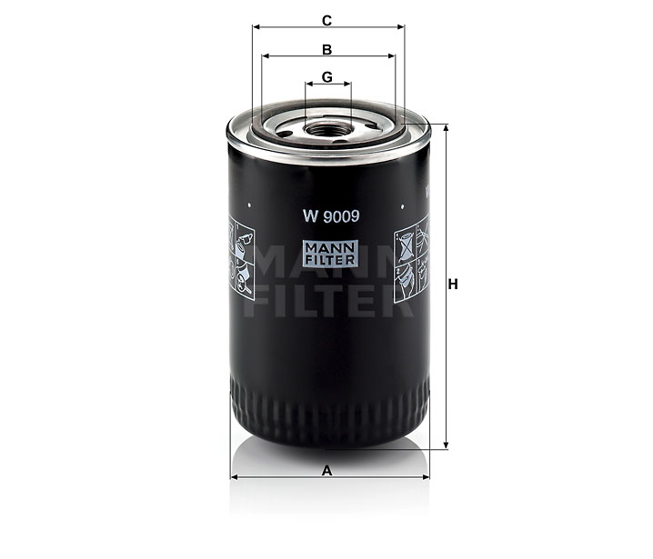 W 9009 oil filter (spin-on)
