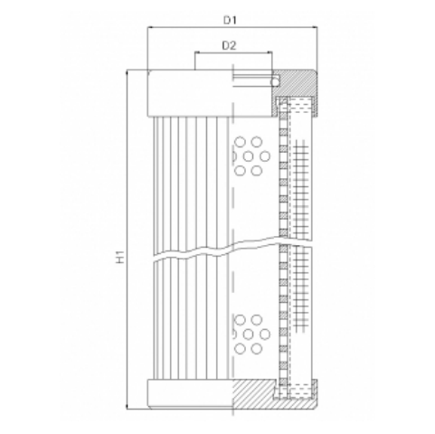 D121G01B hydraulic filter element