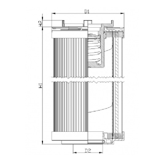 R147G06B hydraulic filter element