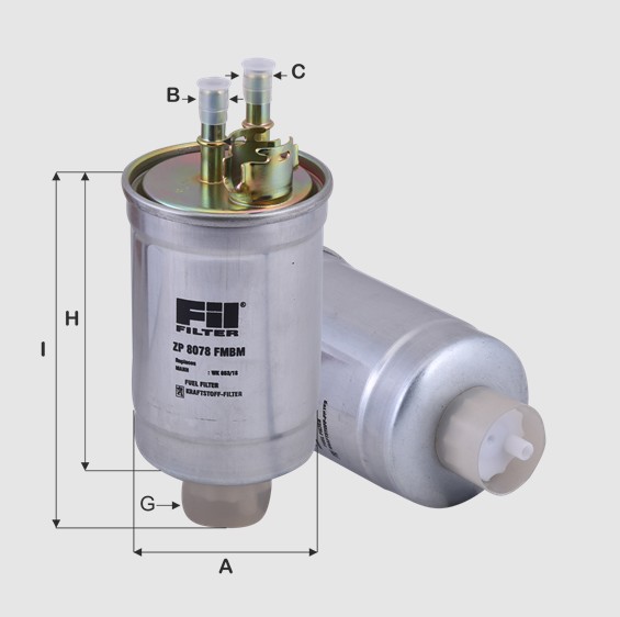 ZP8078FMBM fuel filter in-line