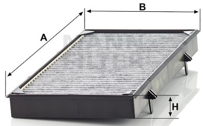 CUK 3454 cabin air filter (activated carbon)