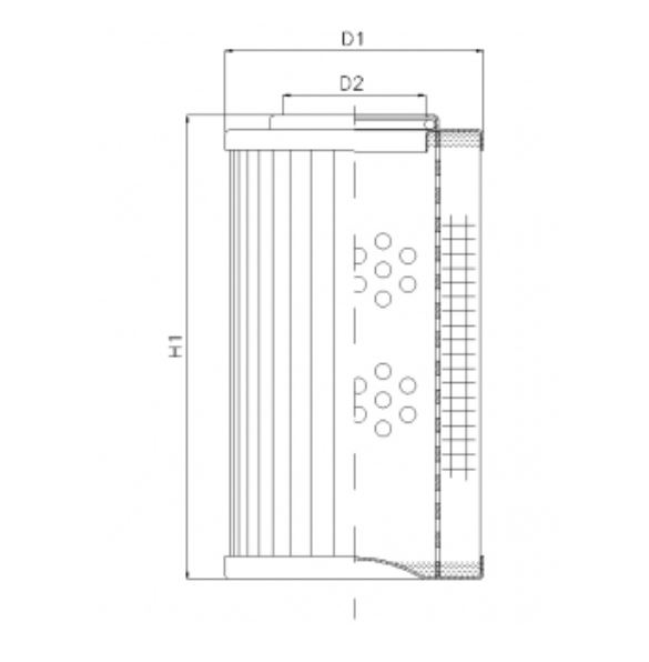 R271G03V hydraulic filter element