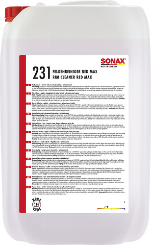 SONAX Wheel Cleaner Red Max - 25 L