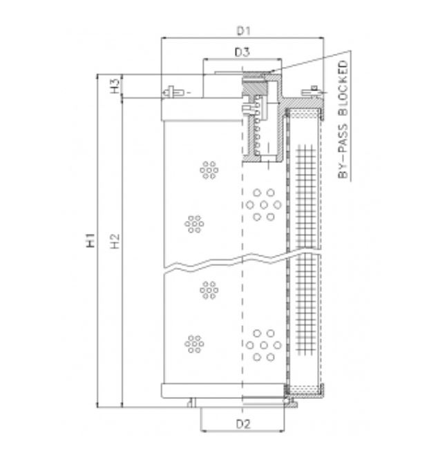 RHR850M20B0/AB1 hydraulic filter element