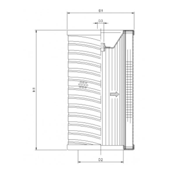 R741T10 hydraulic filter element