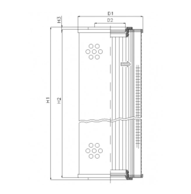 S4111T40V hydraulic filter element