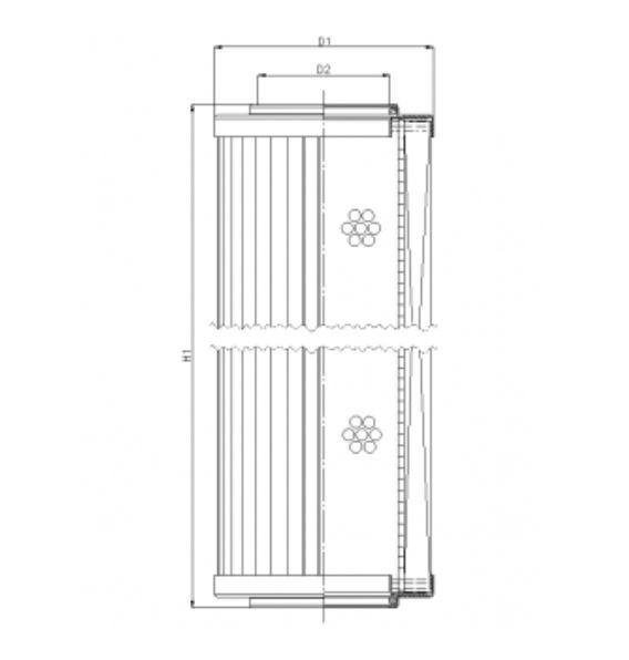R296T25 hydraulic filter element
