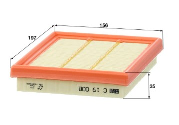 C 19 008 air filter element