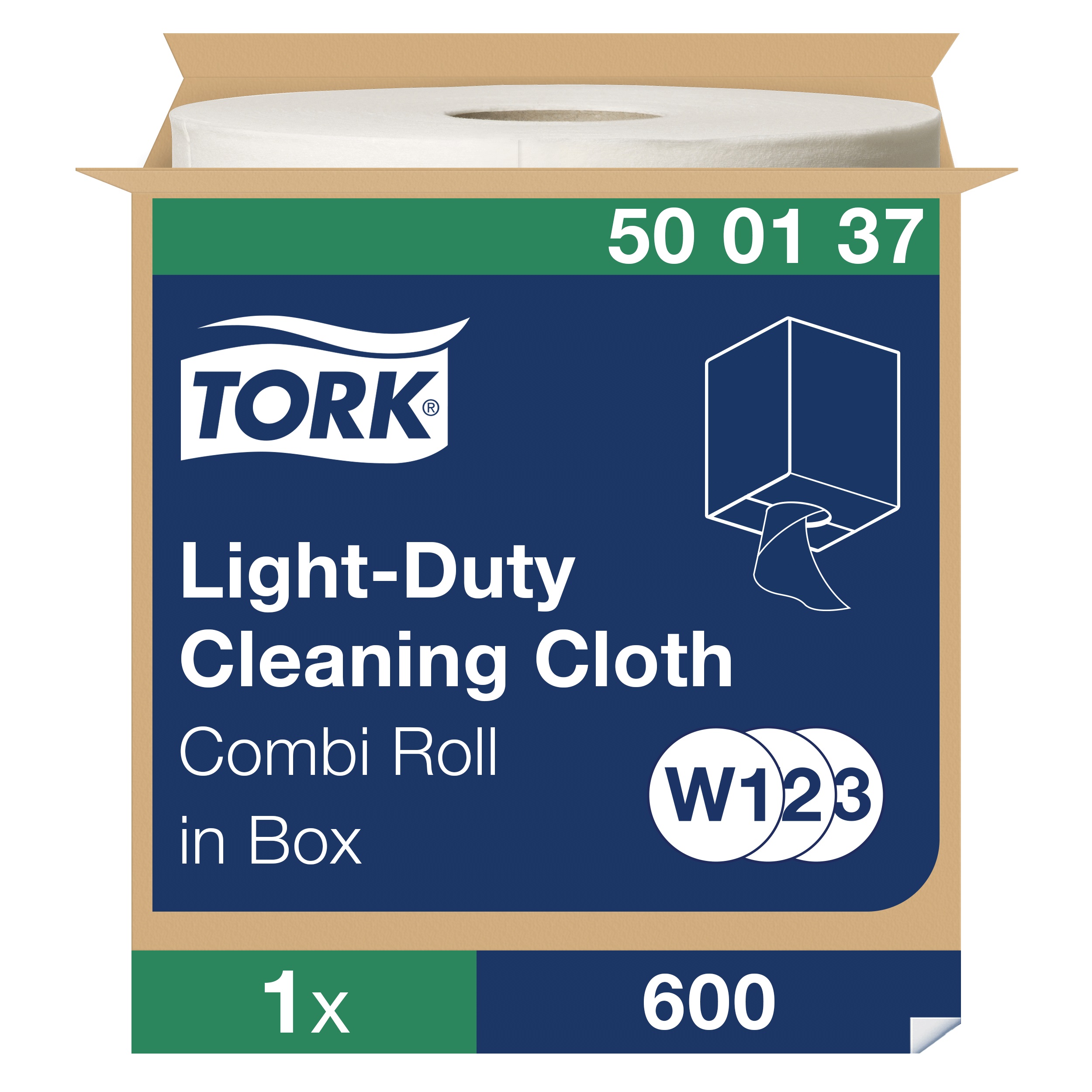 Tork Lightweight Cleaning Wipes Combination roll white W1/2/3