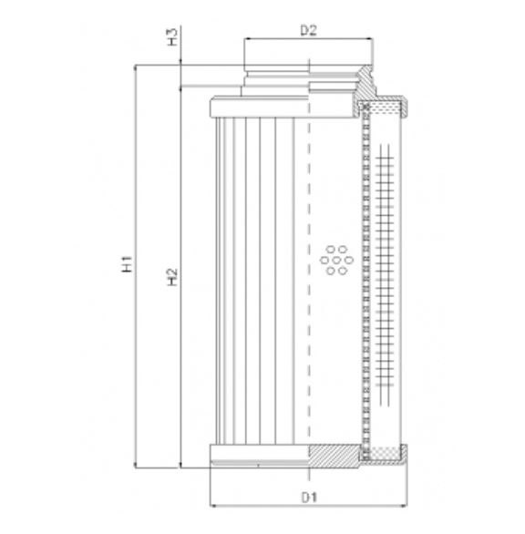 D732G03BV hydraulic filter element