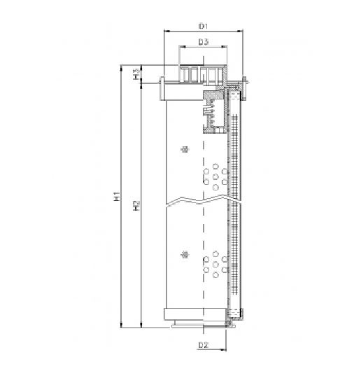 RHR165M15B6/AB1 hydraulic filter element