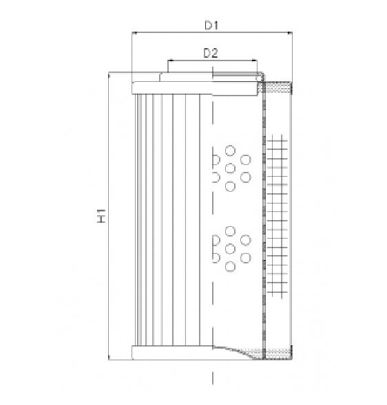 D136G10A hydraulic filter element