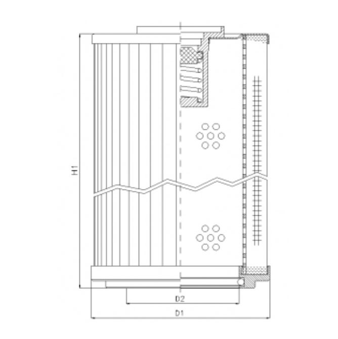 RLR1201D10B hydraulic filter element