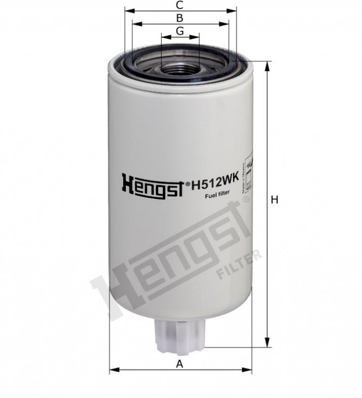 H512WK D694 fuel filter element