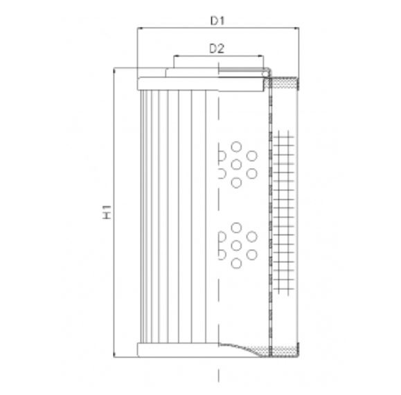 DLD600B80B hydraulic filter element