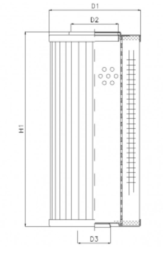 WG472 hydraulic filter element