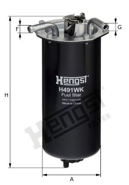 H491WK fuel filter element