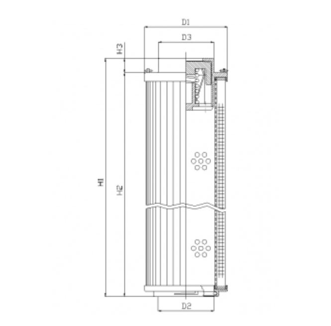 RHR60S50V hydraulic filter element