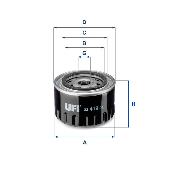 23.419.00 oil filter spin-on