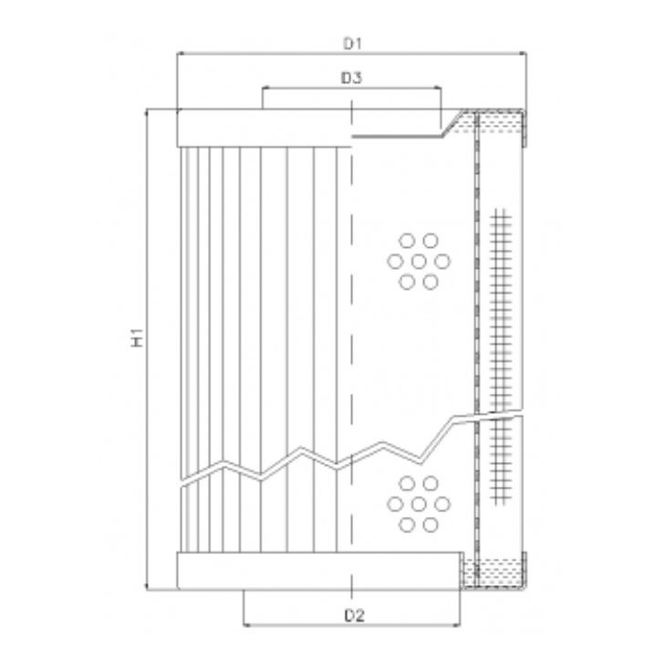 RVR1140E05B hydraulic filter element
