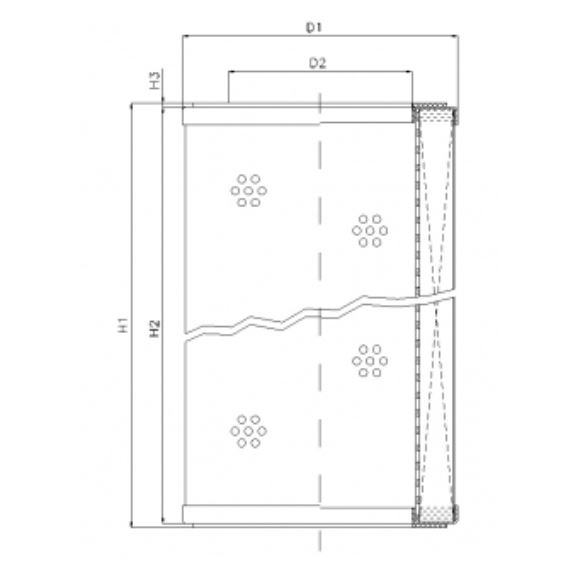 R333G06P hydraulic filter element