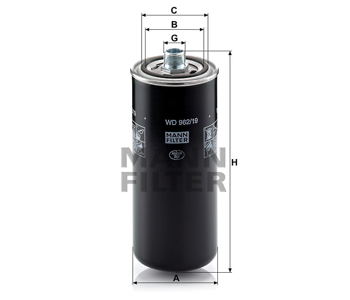 WD 962/19 oil filter (spin-on)