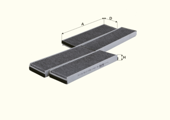 HCK7204-2 cabin air filter element