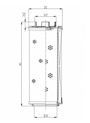 RHR330M20B0/AB1 hydraulic filter element