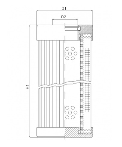 D120T100B hydraulic filter element