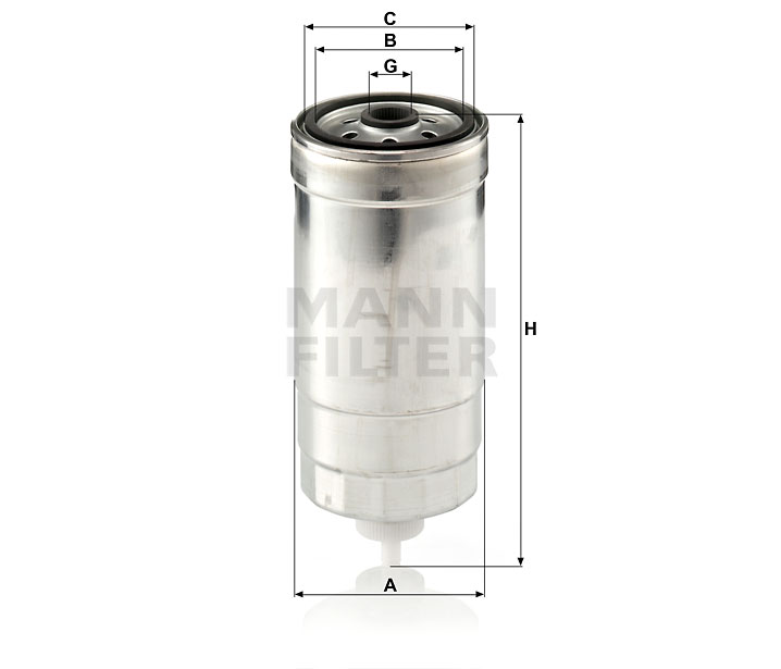 WK 853/8 fuel filter spin-on