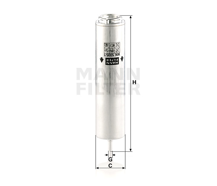 WK 5005/1 z fuel filter in-line
