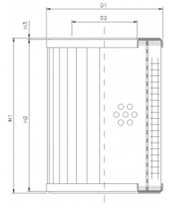 WX152 hydraulic filter element