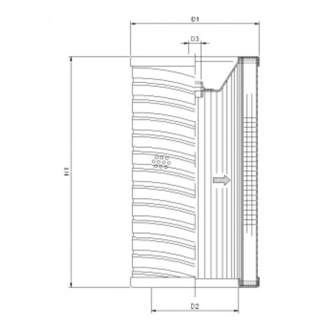 R725G25 hydraulic filter element