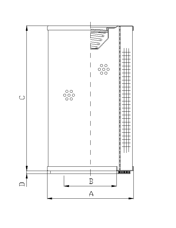 WP490 hydraulic filter element