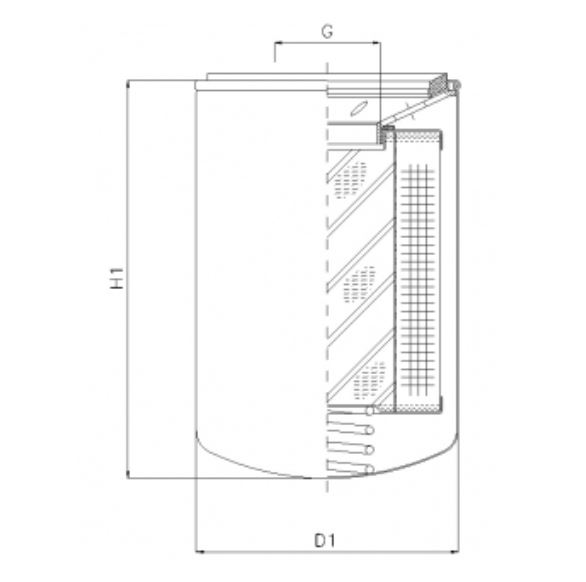 A142T60 oil filter (spin-on)
