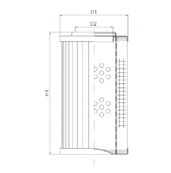 DVD20020B10V hydraulic filter element