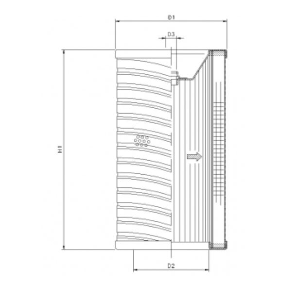 R703G03 hydraulic filter element