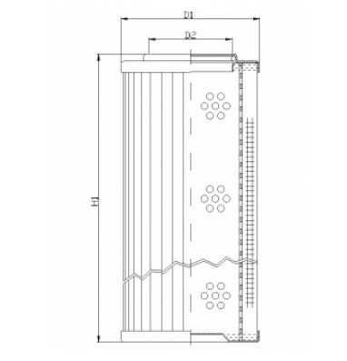 XD630G40AV hydraulic filter element
