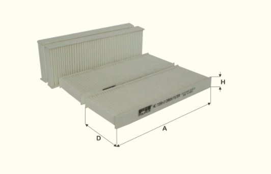 HC7256-2 cabin air filter element