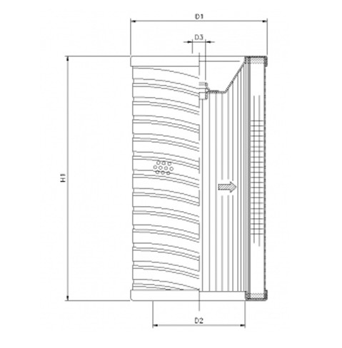 R737G03 hydraulic filter element