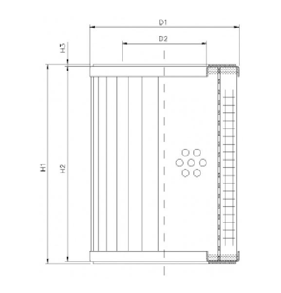 WX359 hydraulic filter element