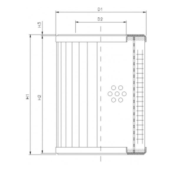 R312C05 hydraulic filter element