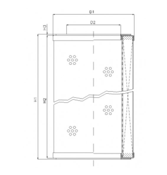 R590G10 hydraulic filter element