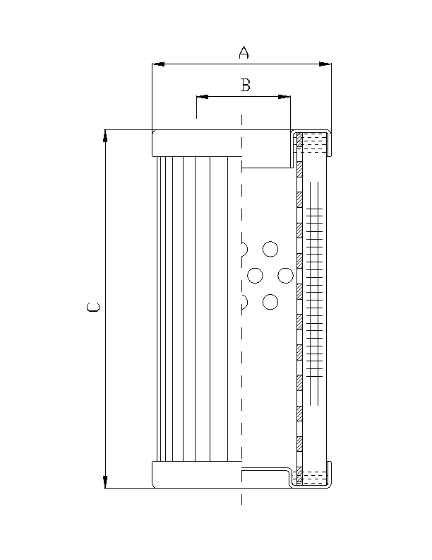 DMD0011W40B hydraulic filter element