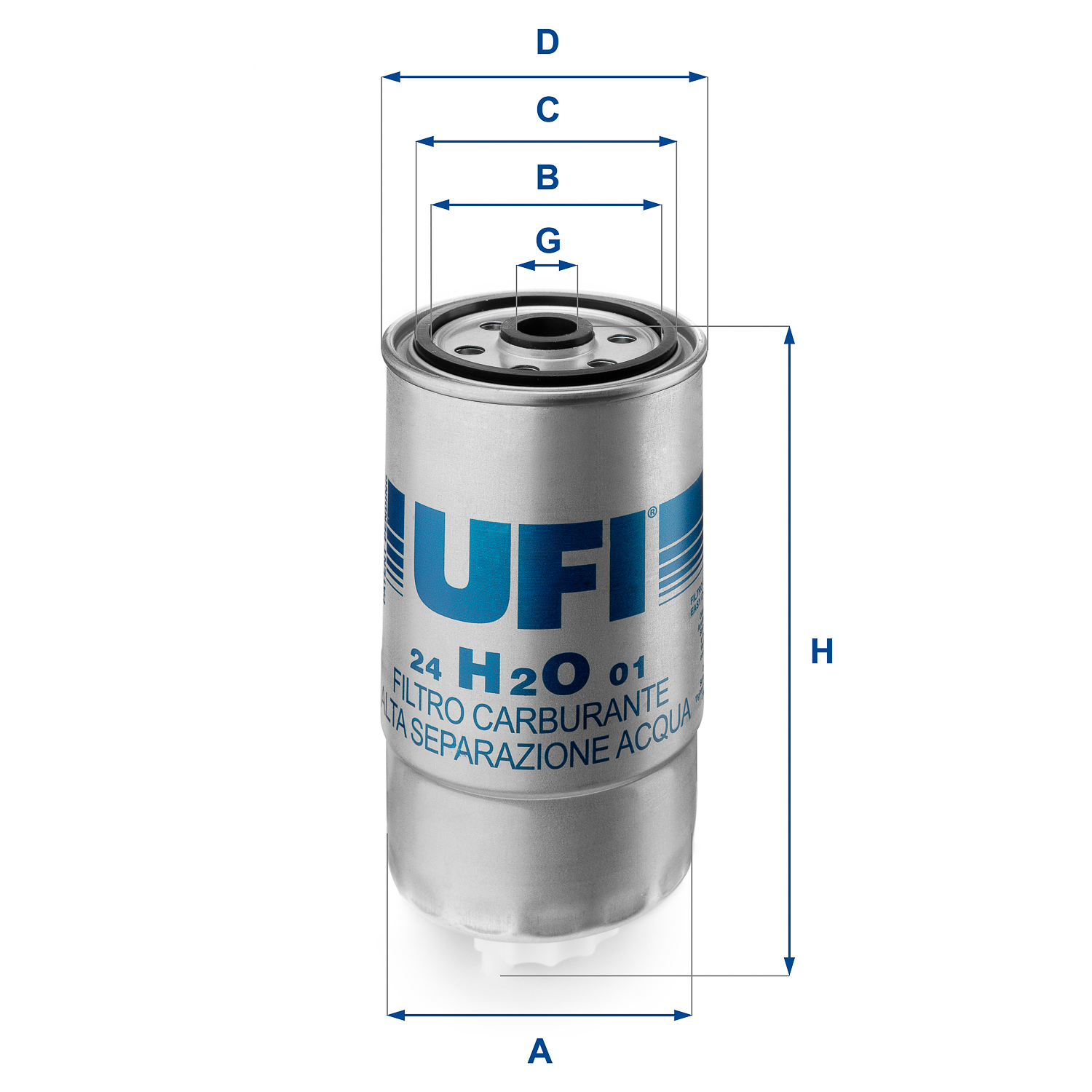 24.H2O.01 fuel filter spin-on