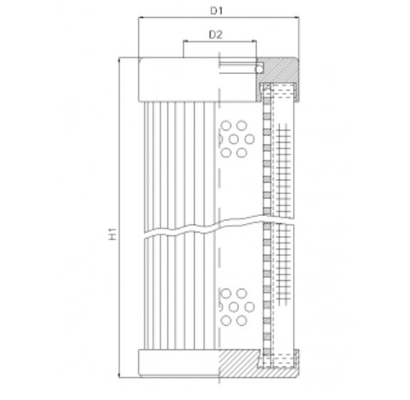 D1104G25BV filter element for pressure filter