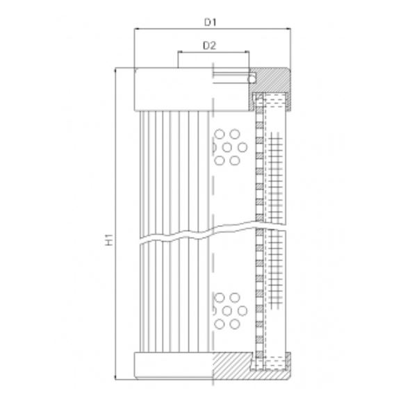 D110T10B filter element for pressure filter