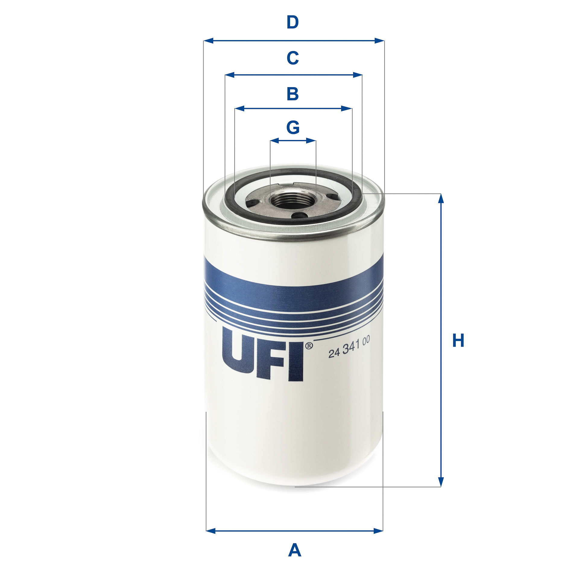24.341.00 fuel filter spin-on